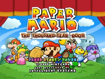 Paper Mario - The Thousand-Year Door screen shot title